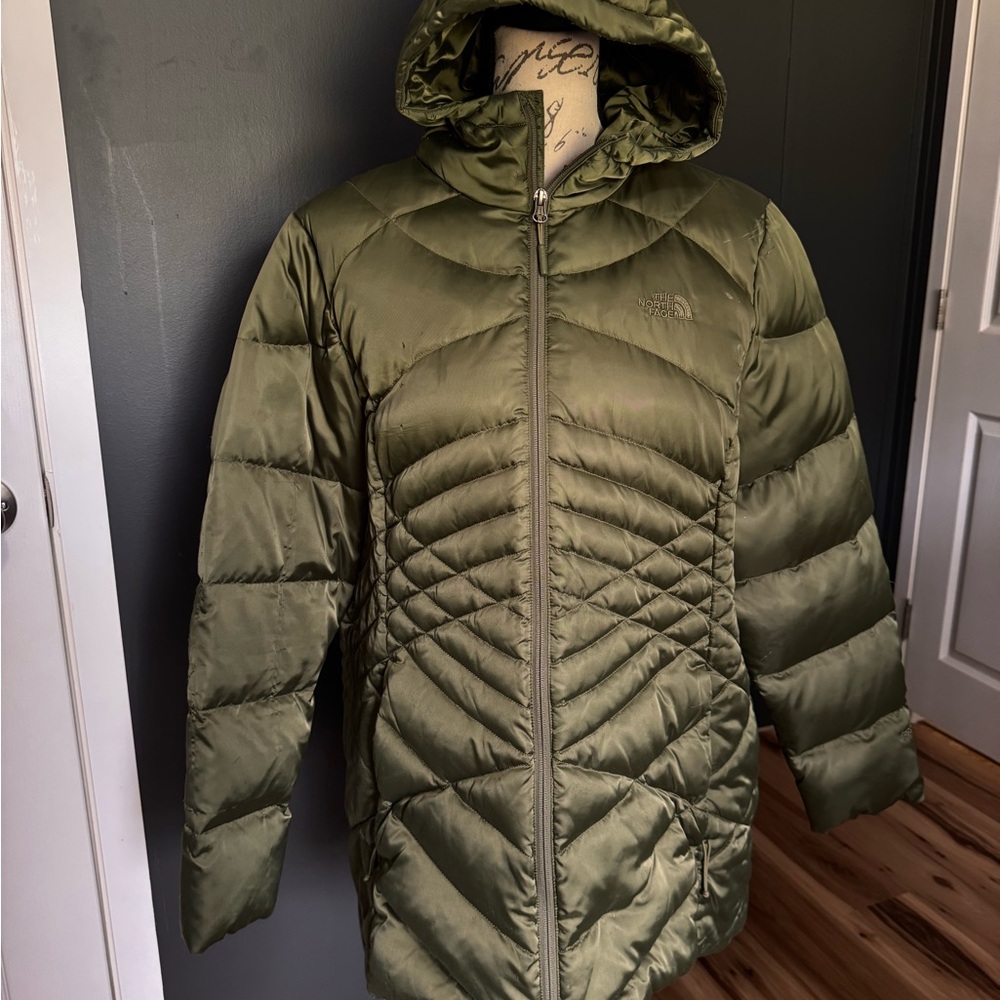 The North Face Olive Green Quilted Jacket